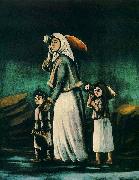Niko Pirosmanashvili, A Peasant Woman with Children Going to Fetch Water